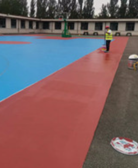 雨山旧篮球场地面改造翻新整改   